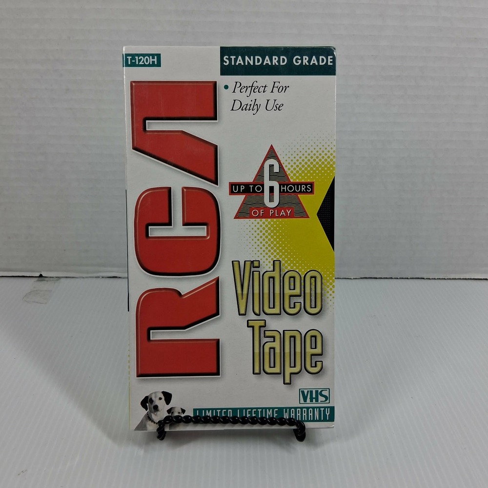 RCA T-120H Standard Grade VHS‎ Video Tape Blank 6 Hour Sealed New T120H 2001